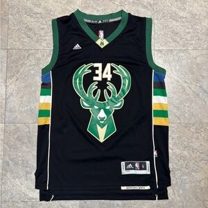 Milwaukee Bucks Giannis Antetokounmpo #34 Adidas Stitched Black NBA Jersey